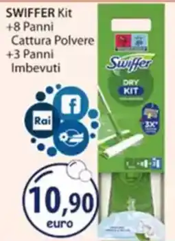 Acqua & Sapone SWIFFER Kit +8 Panni Cattura Polvere +3 Panni Imbevuti offerta