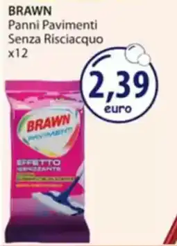 Acqua & Sapone BRAWN Panni Pavimenti Senza Risciacquo x12 offerta