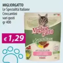 Acqua & Sapone MIGLIORGATTO Le Specialità Italiane Croccantini vari gusti offerta