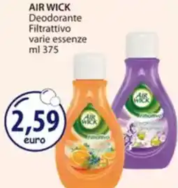 Acqua & Sapone AIR WICK Deodorante Filtrattivo varie essenze offerta