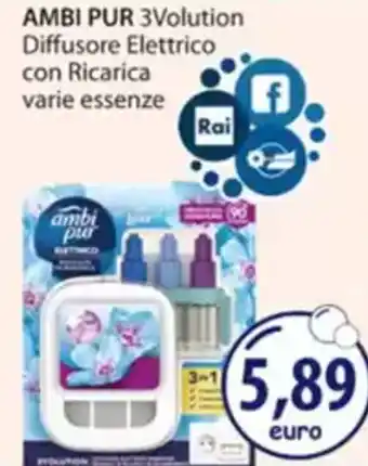 Acqua & Sapone AMBI PUR 3Volution Diffusore Elettrico con Ricarica varie essenze offerta