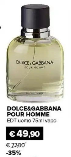 Il Tulipano DOLCE & GABBANA POUR HOMME EDT uomo offerta