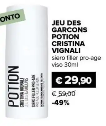 Il Tulipano JEU DES GARCONS CRISTINA VIGNALI siero filler pro-age viso offerta