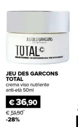 Il Tulipano JEU DES GARÇONS TOTALO crema viso nutriente anti-età offerta