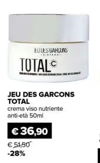 Il Tulipano JEU DES GARÇONS TOTALO crema viso nutriente anti-età offerta