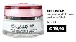 Il Tulipano COLLISTAR crema viso idratazione profonda offerta