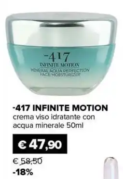 Il Tulipano -417 INFINITE MOTION crema viso idratante con acqua minerale offerta