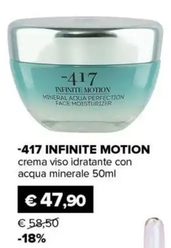 Il Tulipano -417 INFINITE MOTION crema viso idratante con acqua minerale offerta