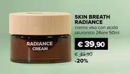 Il Tulipano SKIN BREATH RADIANCE crema viso con acido ialuronico 24ore offerta