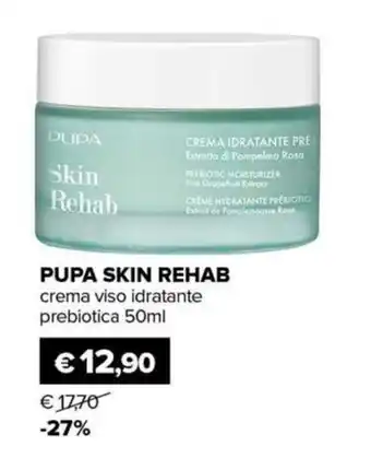 Il Tulipano PUPA SKIN REHAB crema viso idratante prebiotica offerta