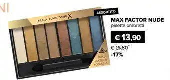 Il Tulipano MAX FACTOR NUDE palette ombretti offerta