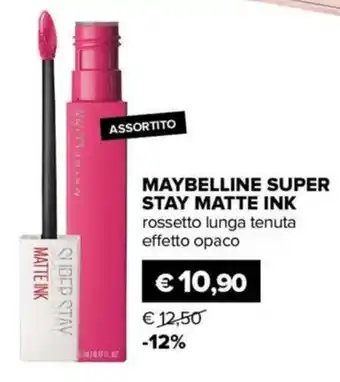 Il Tulipano MAYBELLINE SUPER STAY MATTE INK rossetto lunga tenuta effetto opaco offerta