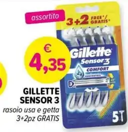 Il Tulipano GILLETTE SENSOR 3 000 rasoio usa e getta offerta