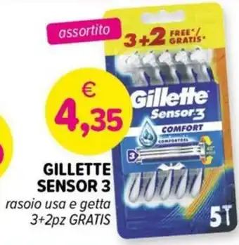 Il Tulipano GILLETTE SENSOR 3 000 rasoio usa e getta offerta