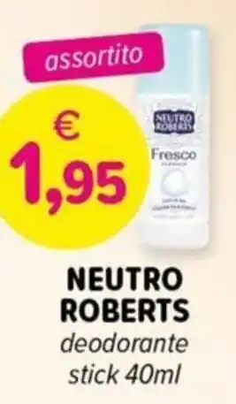 Il Tulipano NEUTRO ROBERTS deodorante stick offerta