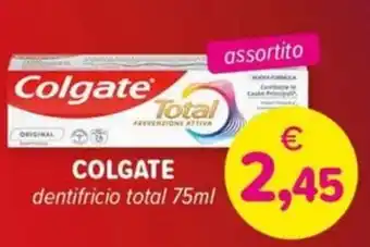 Il Tulipano COLGATE dentifricio total offerta