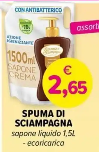 Il Tulipano SPUMA DI SCIAMPAGNA sapone liquido -ecoricarica offerta