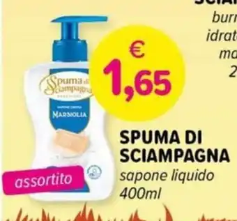 Il Tulipano SPUMA DI SCIAMPAGNA sapone liquido offerta