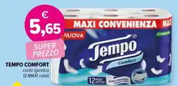 Il Tulipano TEMPO COMFORT carta igienica 12 MAXI rotoli offerta