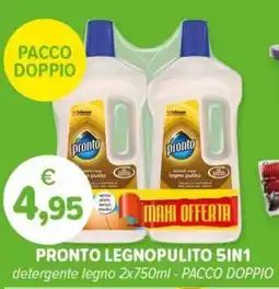 Il Tulipano PRONTO LEGNOPULITO 5IN1 detergente legno - PACCO DOPPIO offerta