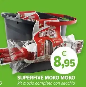 Il Tulipano SUPERFIVE MOKO MOKO kit mocio completo con secchio offerta