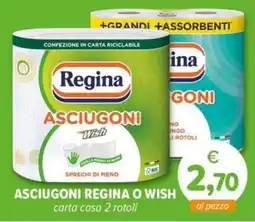 Il Tulipano ASCIUGONI REGINA O WISH carta casa 2 rotoli offerta