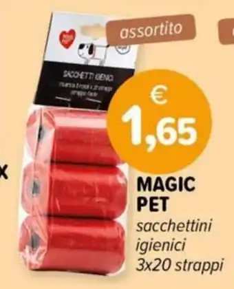 Il Tulipano MAGIC PET sacchettini igienici 3x20 strappi offerta