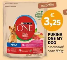 Il Tulipano PURINA ONE MY DOG croccantini cane offerta