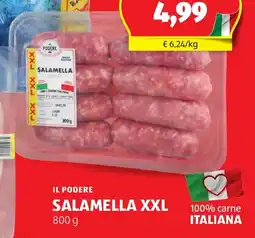 ALDI IL PODERE Salamella XXL XXL offerta