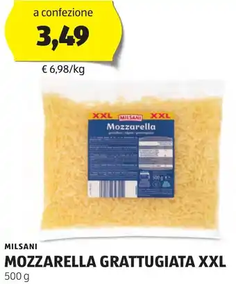 ALDI MILSANI Mozzarella grattugiata XXL offerta