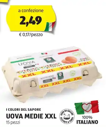 ALDI I COLORI DEL SAPORE Uova medie XXL 15 pezzi offerta