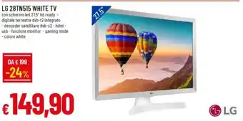 Galassia LG 28TN515 WHITE TV offerta