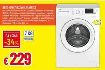 Galassia BEKO WUX71232WI LAVATRICE offerta