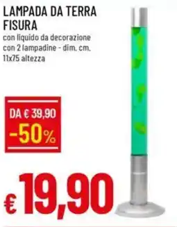 Galassia Lampada da terra fisura offerta