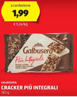 ALDI GALBUSERA Cracker più integrali offerta