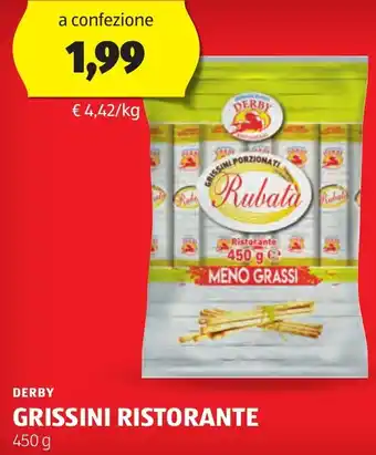 ALDI DERBY Grissini ristorante offerta