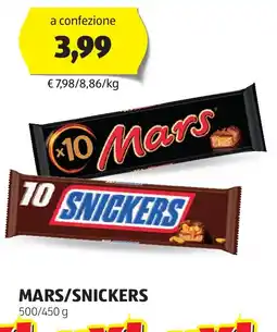 ALDI Mars/snickers offerta