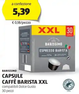 ALDI Barissimo caffè barista XXL offerta