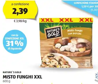 ALDI Nature's gold misto funghi XXL offerta