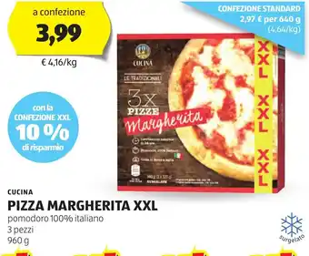 ALDI Cucina pizza margherita XXL offerta