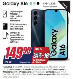 Trony Galaxy A16 offerta