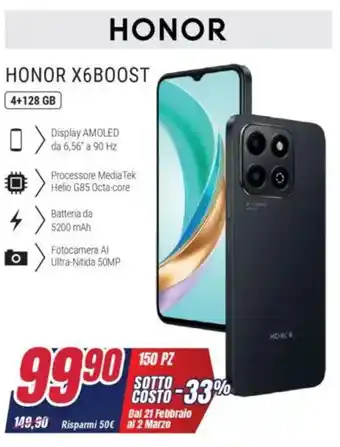 Trony HONOR X6BOOST offerta