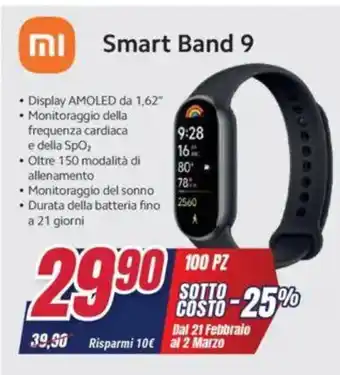 Trony MI Smart Band 9 offerta