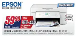 Trony EPSON MULTIFUNZIONE INKJET EXPRESSION HOME XP-4205 offerta
