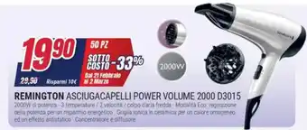 Trony Remington asciugacapelli power volume 2000 D3015 offerta