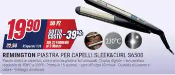 Trony Remington piastra per capelli SLEEK&CURL S6500 offerta