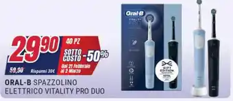 Trony Oral-b spazzolino elettrico vitality pro duo offerta