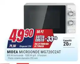 Trony MIDEA MICROONDE MG720C2AT offerta