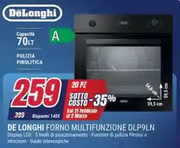 Trony DE LONGHI FORNO MULTIFUNZIONE DLP9LN offerta