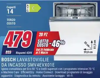 Trony BOSCH LAVASTOVIGLIE DA INCASSO SMV4EVX01E offerta